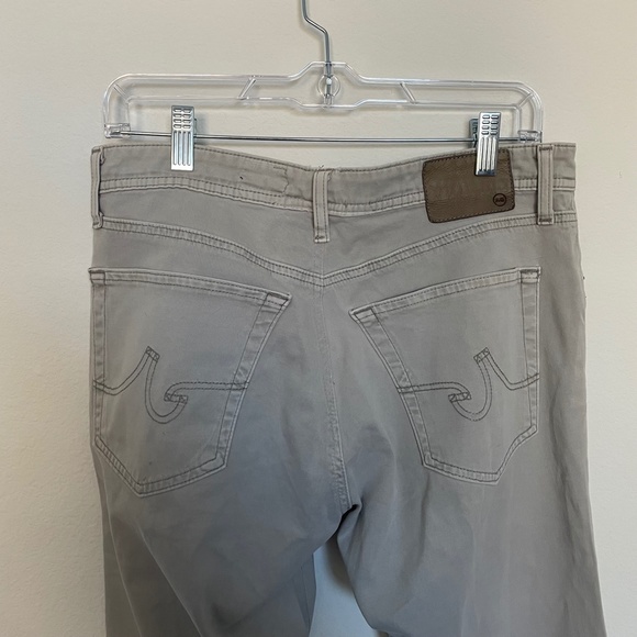 AG Adriano Goldschmied Men's Graduate Tailored Leg Pants Light Grey Size 33 x 34 - Picture 4 of 5